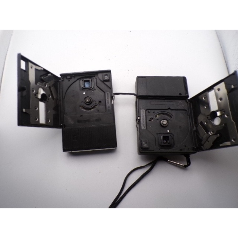 Kodak Disc 3100 Disc 4000 Vintage Cameras Lot 2 Gold Silver Retro Parts Only - Picture 3 of 3